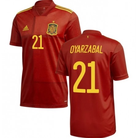 Billiga Fotbollströjor Spanien Oyarzabal 21 Hemma tröja EM 2020 Kortärmad